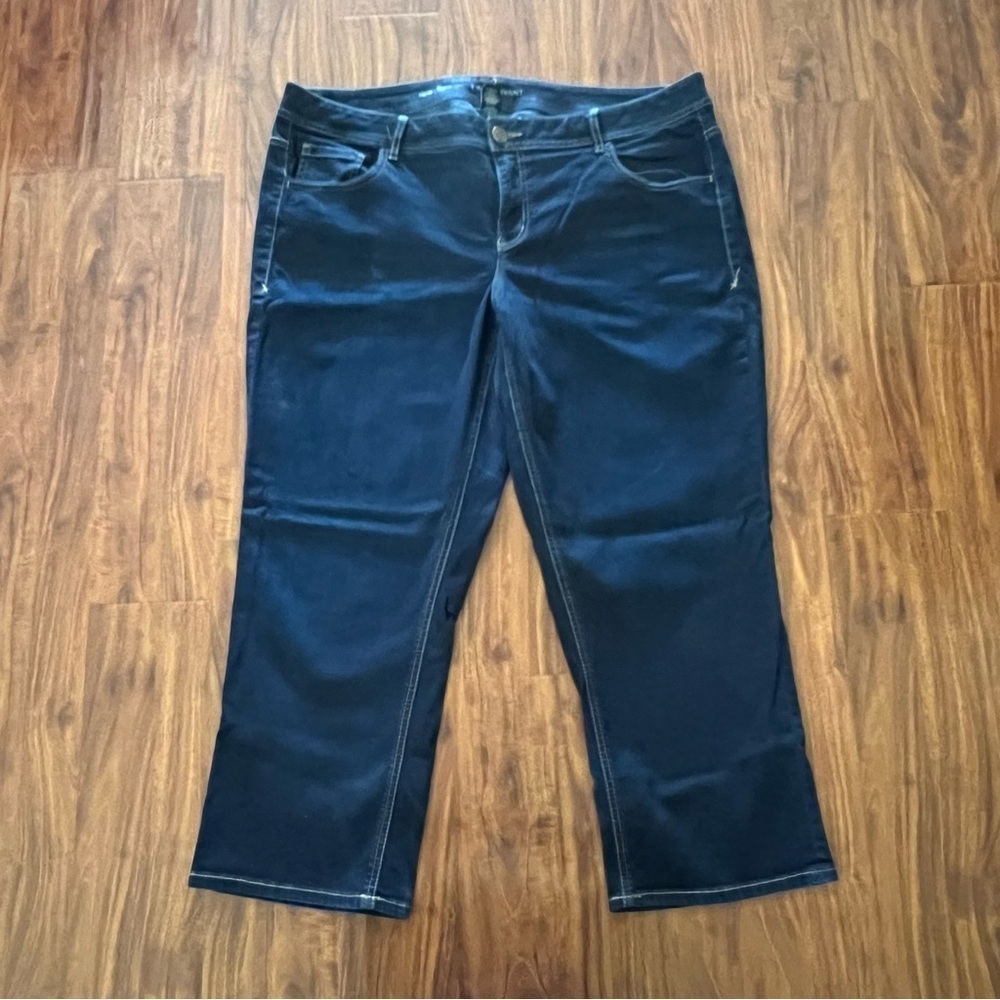 Lane Bryant Crop Genius Fit Jeans Dark Wash size 20